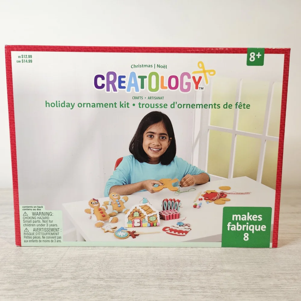 Creatology Christmas Holiday Ornament Kids Craft Kit Gingerbread Candy Ages 8+